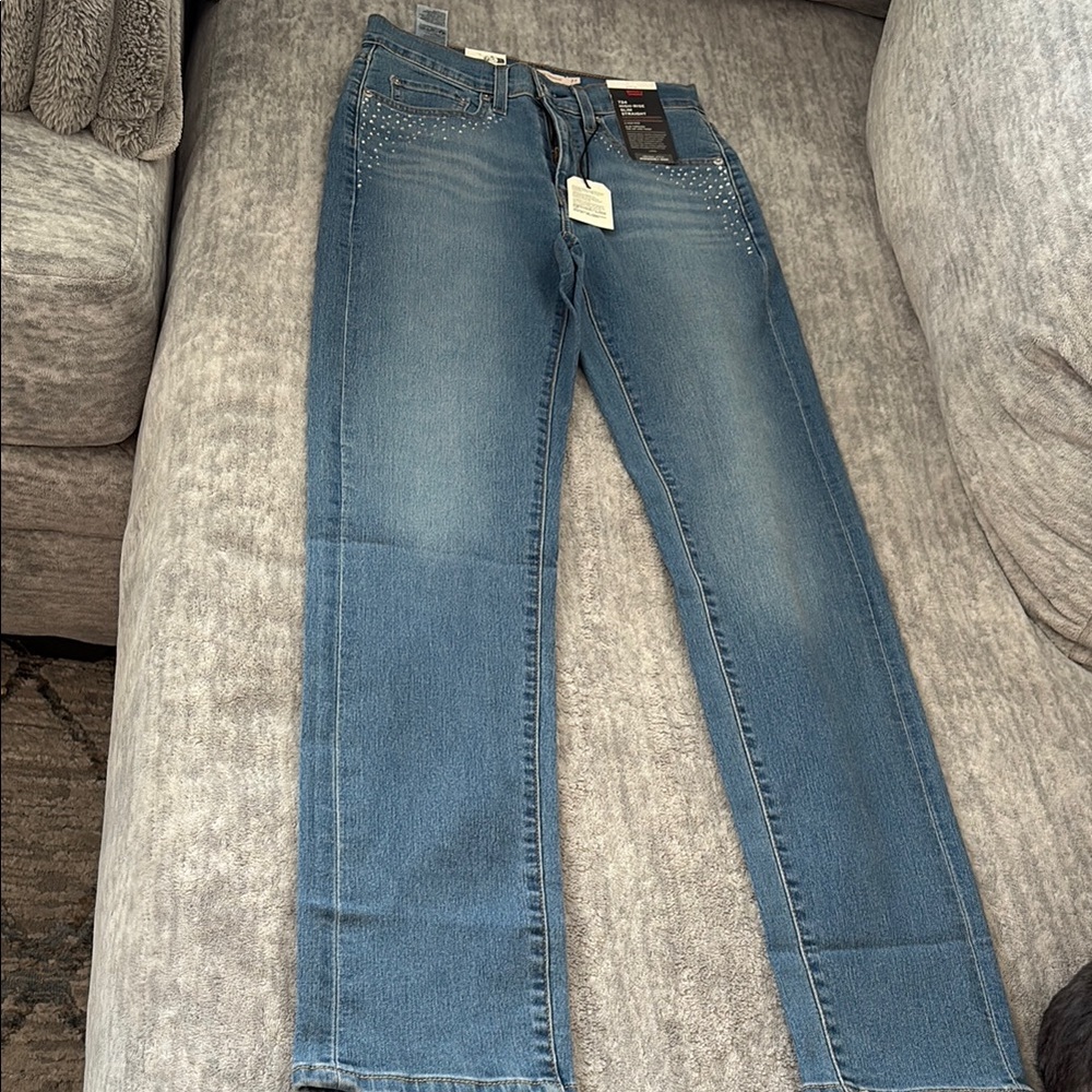 Levi's Blue Straight Leg Jeans Classic Style